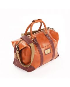 Fuente The OpusX Society Italian Leather Duffle Bag - Burgundy