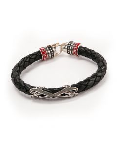 Fuente The OpusX Society Leather Bracelet Black